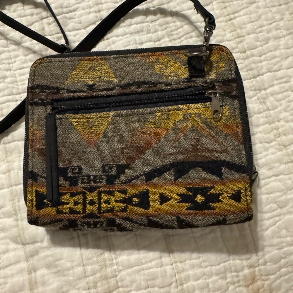 Pendleton Yellow Patterned Crossbody Bag - image 3